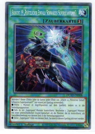 Schicht 19 PLötzlicher Einfall! Schwarzes Superquantum!! - DUAD-DE068 - Common