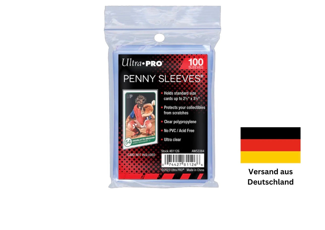 Ultra Pro 100 Penny Soft Sleeves Standard Hüllen für Pokemon, OnePiece, uvm.