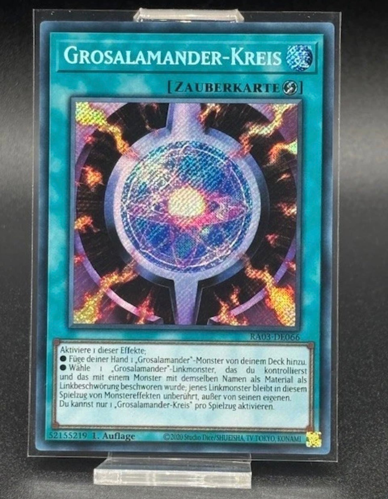 Grosalamander-Kreis Yu-Gi-Oh TCG Karte RA03-DE066 Secret Rare