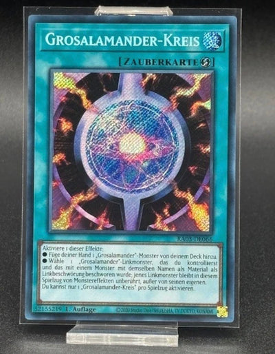 Grosalamander-Kreis Yu-Gi-Oh TCG Karte RA03-DE066 Secret Rare